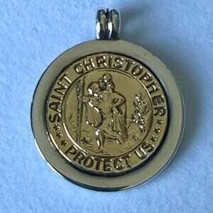 Authentic Tiffany & Co. St. Christopher Medal Pendant